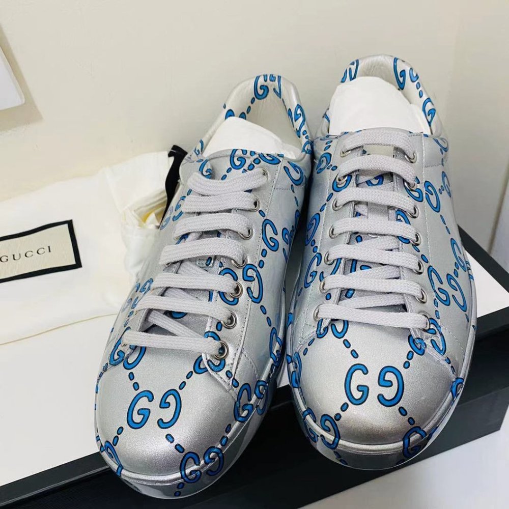 GUCCI Ace GG coated leather sneakers - Picture 5 of 8
